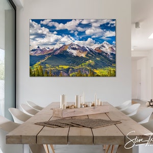 Wilson Peak, Telluride Colorado Art, Lizard Head, Living Room Art, Fall Color, Mountain Photo, Nature Photo, Mt Wilson, Wall Art, Home Decor image 4