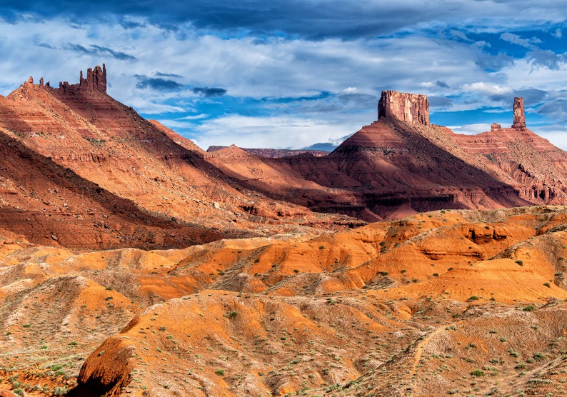 Desert Landscape Decor, Castle Valley Utah, Castleton Tower, Moab Photo, Utah Climbing, Nature Photography, Office Decor, Living Room Decor image 1