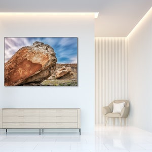 The Juggler Rock Art, Utah Petroglyph, Indian Writing, Native American Art, Southwest Indian Art, San Rafael Swell, Living Room Art image 5