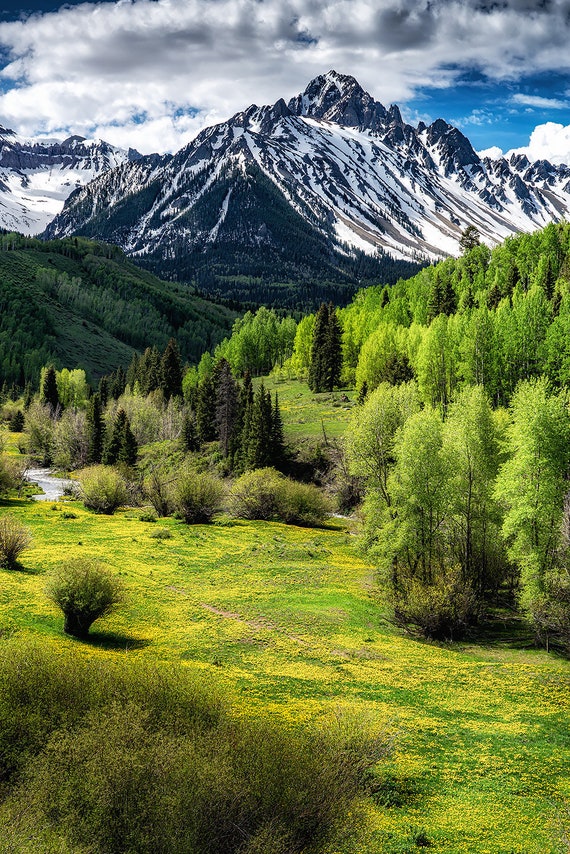Silverton Colorado Photo Colorado Fall Decor Million Dollar View Ouray Colorado Wall Art San Juan Mountains Print Aspen Photography