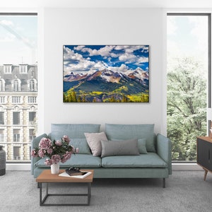 Wilson Peak, Telluride Colorado Art, Lizard Head, Living Room Art, Fall Color, Mountain Photo, Nature Photo, Mt Wilson, Wall Art, Home Decor image 3