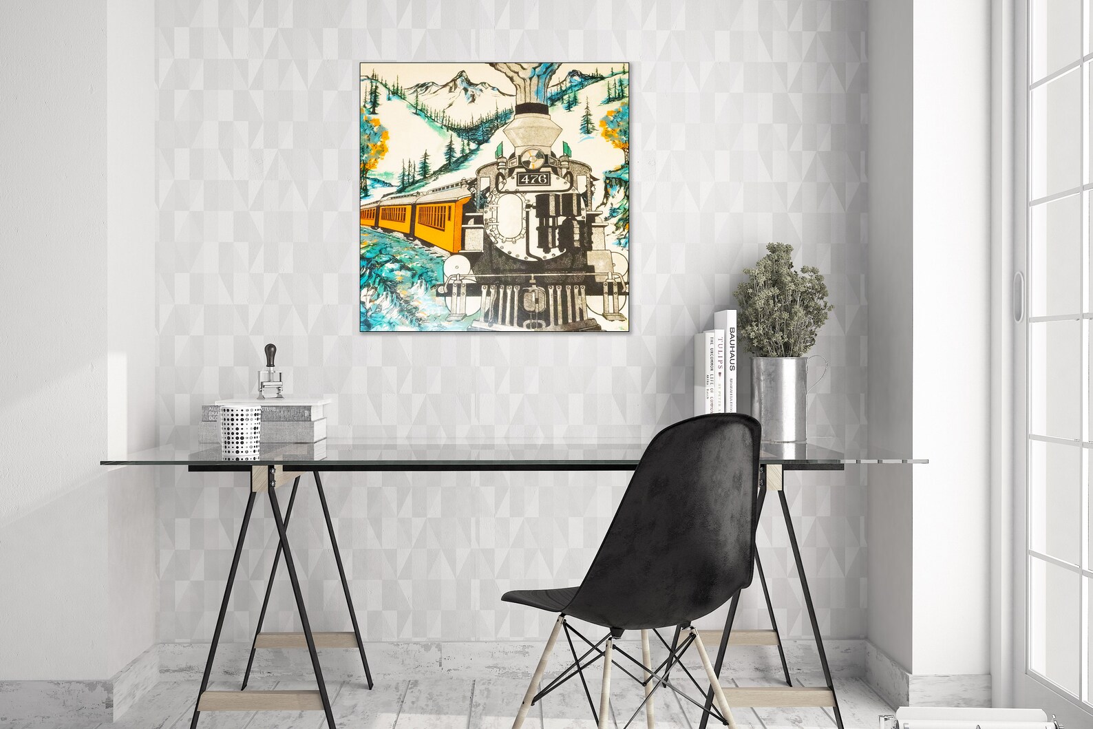 Silverton Railroad Vintage Art Colorado Railroad Art Narrow | Etsy