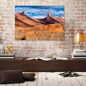 Desert Landscape Decor, Castle Valley Utah, Castleton Tower, Moab Photo, Utah Climbing, Nature Photography, Office Decor, Living Room Decor image 2