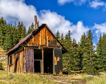 Animas Forks, Ghost Town, Gold Prince Mine, Gold Mine, Alpine Loop, Silverton Colorado, Living Room Art, Home Decor