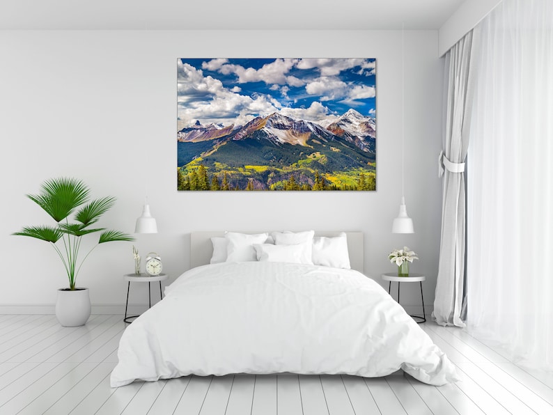 Wilson Peak, Telluride Colorado Art, Lizard Head, Living Room Art, Fall Color, Mountain Photo, Nature Photo, Mt Wilson, Wall Art, Home Decor image 2