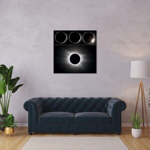 Solar Eclipse, Total Eclipse, Eclipse Print, Wall Decor Gift, Square Photo, Wall Art, Astronomy Photo, Sahara Desert, Libya Eclipse image 5