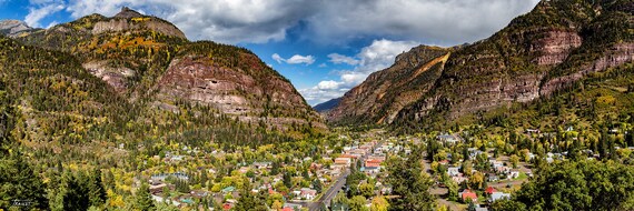 Ouray Colorado Photo Panorama Switzerland Of America Etsy