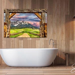 Mountain Wall Art Print, Mountain Ranch Art, Cabin Decor, Telluride Art, Country Home Decor, Last Dollar Road Print, Office Wall Art Prints image 3