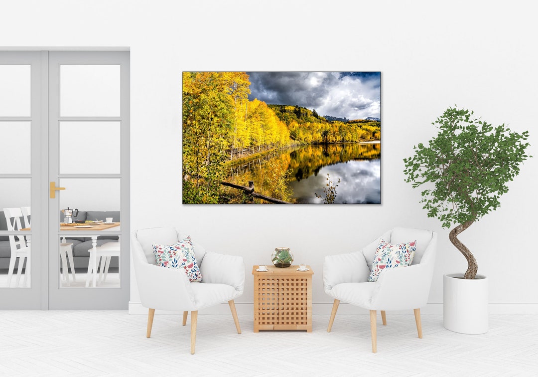 Telluride Colorado Wall Art, Colorado Fall Color, Moutain Lake ...