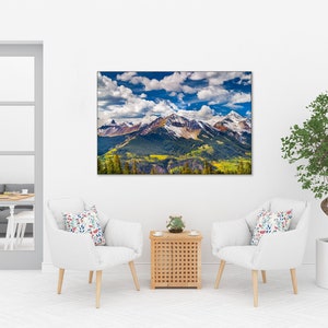 Wilson Peak, Telluride Colorado Art, Lizard Head, Living Room Art, Fall Color, Mountain Photo, Nature Photo, Mt Wilson, Wall Art, Home Decor image 5