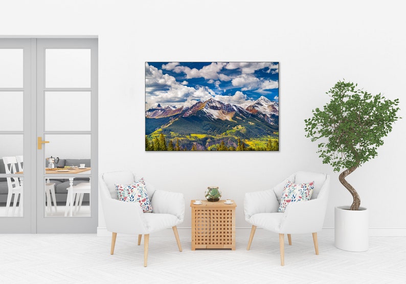 Wilson Peak, Telluride Colorado Art, Lizard Head, Living Room Art, Fall Color, Mountain Photo, Nature Photo, Mt Wilson, Wall Art, Home Decor image 5