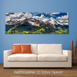 Telluride Colorado Art, Wilson Mesa, Wilson Peak, Rocky Mountain Photo, Living Room Art, Colorado Fall Color, Home Decor, Aspen Trees