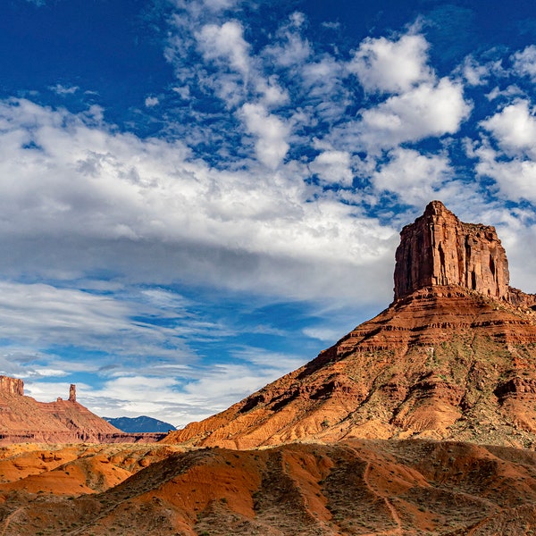 Castle Valley, Utah Landscape, Castleton Tower, Moab River Road, Utah Climbing, Nature Photography, Office Decor, Living Room Decor