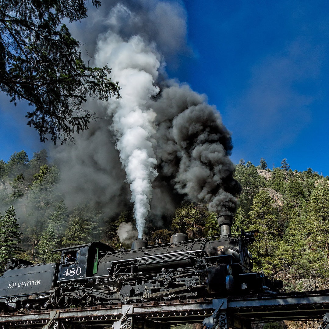 Oarencol 500-Piece Steam Train Jigsaw Puzzle – Durango Silverton Forest Railway Landscape