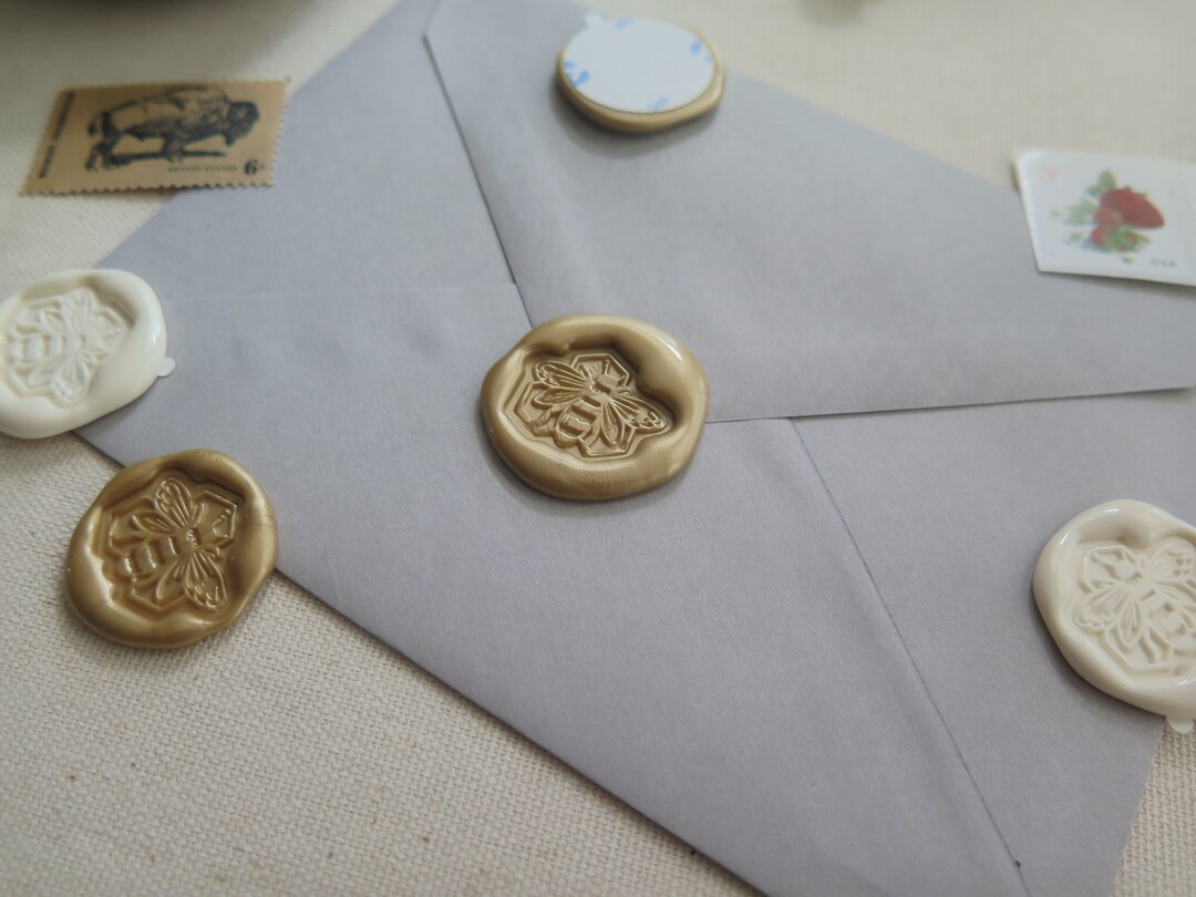 Honey Bee Wax Seals / Envelope Wax Seals / Selfadhesive Wax Seals