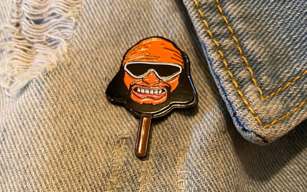 Enamel Brooch Lapel Pin Badge Popsicle Pin Wrestling King 80s Wrestler ...