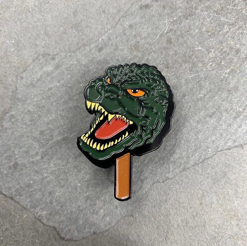 Enamel Brooch Lapel Pin Badge King of Monsters Godzilla | Etsy