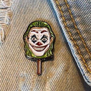 Enamel Brooch Lapel Pin Badge Popsicle Pin Clown Villain Comic Book Fantasy