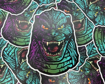 Sticker High Quality Die Cut Waterproof Vinyl Decal Long Lasting Monster Dinosaur Anime Nostalgia Retro 80s