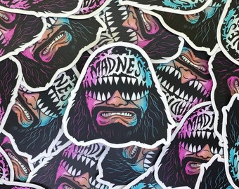 Sticker High Quality Die Cut Waterproof Vinyl Decal Long Lasting Retro 80s Wrestling Wrestler