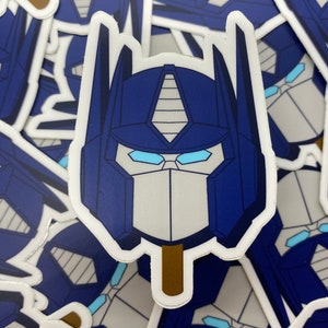 Sticker High Quality Die Cut Waterproof Vinyl Decal Long Lasting Popsicle Robot Cartoon 80s Space Retro Hero