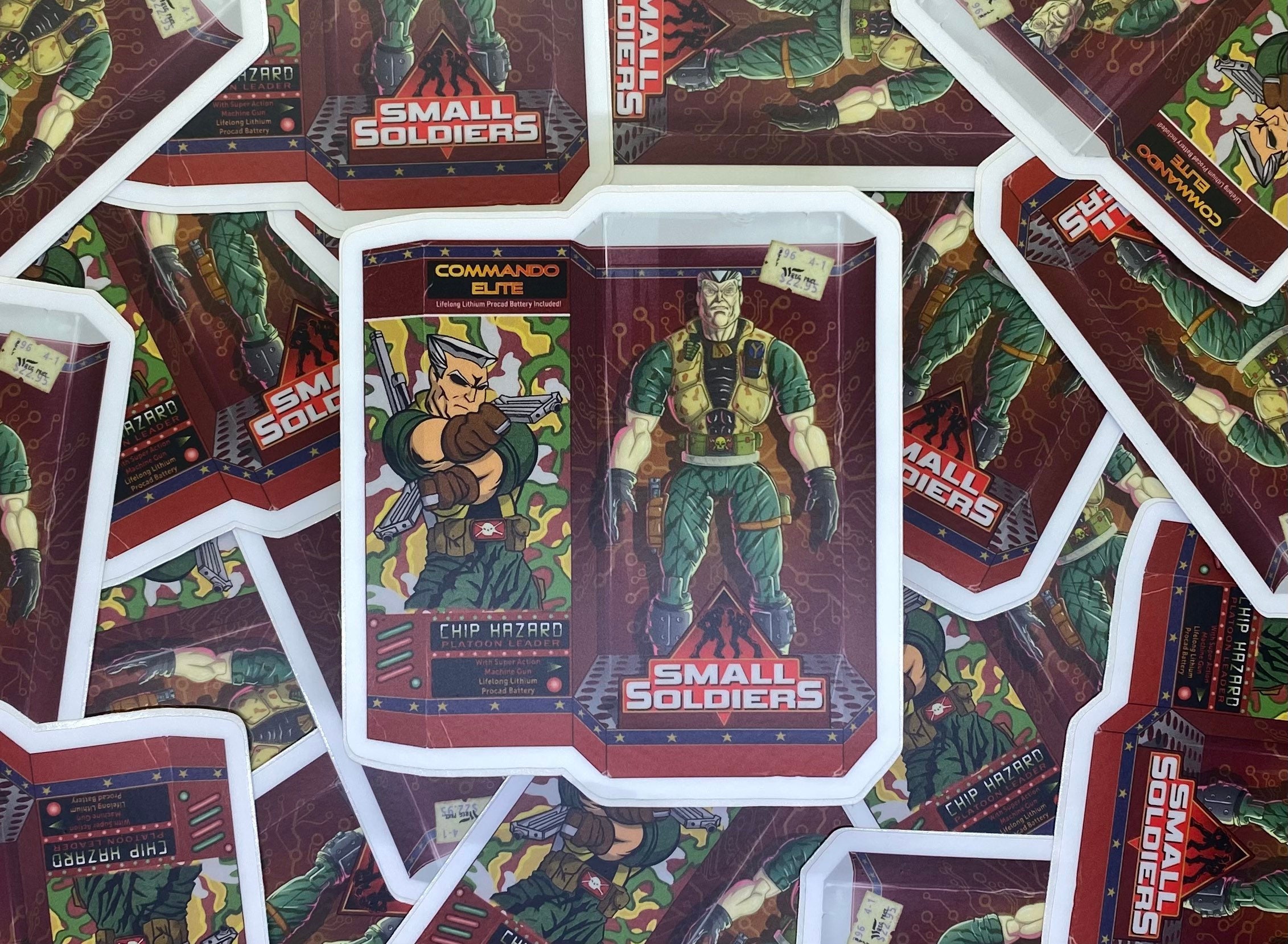 Sticker High Quality Die Cut Waterproof Vinyl Decal Long Lasting Cartoon Soldier Toy 90s Action Figure Retro Nostalgia