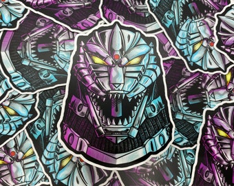 Sticker High Quality Die Cut Waterproof Vinyl Decal Long Lasting Monster Dinosaur Anime Nostalgia Retro Robot