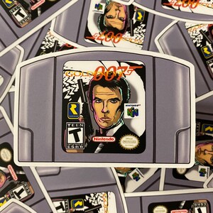 Sticker High Quality Die Cut Waterproof Vinyl Decal Long Lasting Secret Agent Video Game 90s Nostalgia