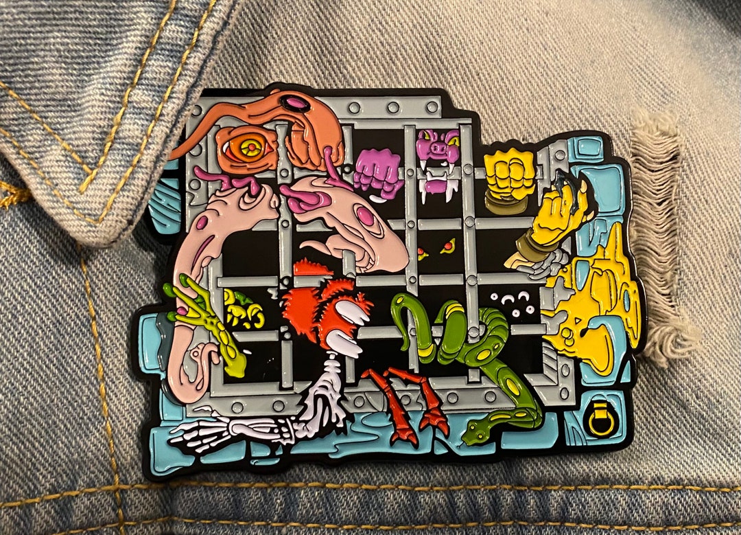 Enamel Brooch Lapel Pin Badge Cartoon Castle 80s Retro Nostalgia - Etsy