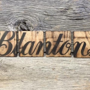 Blanton&#39;s Bourbon Oak Coasters