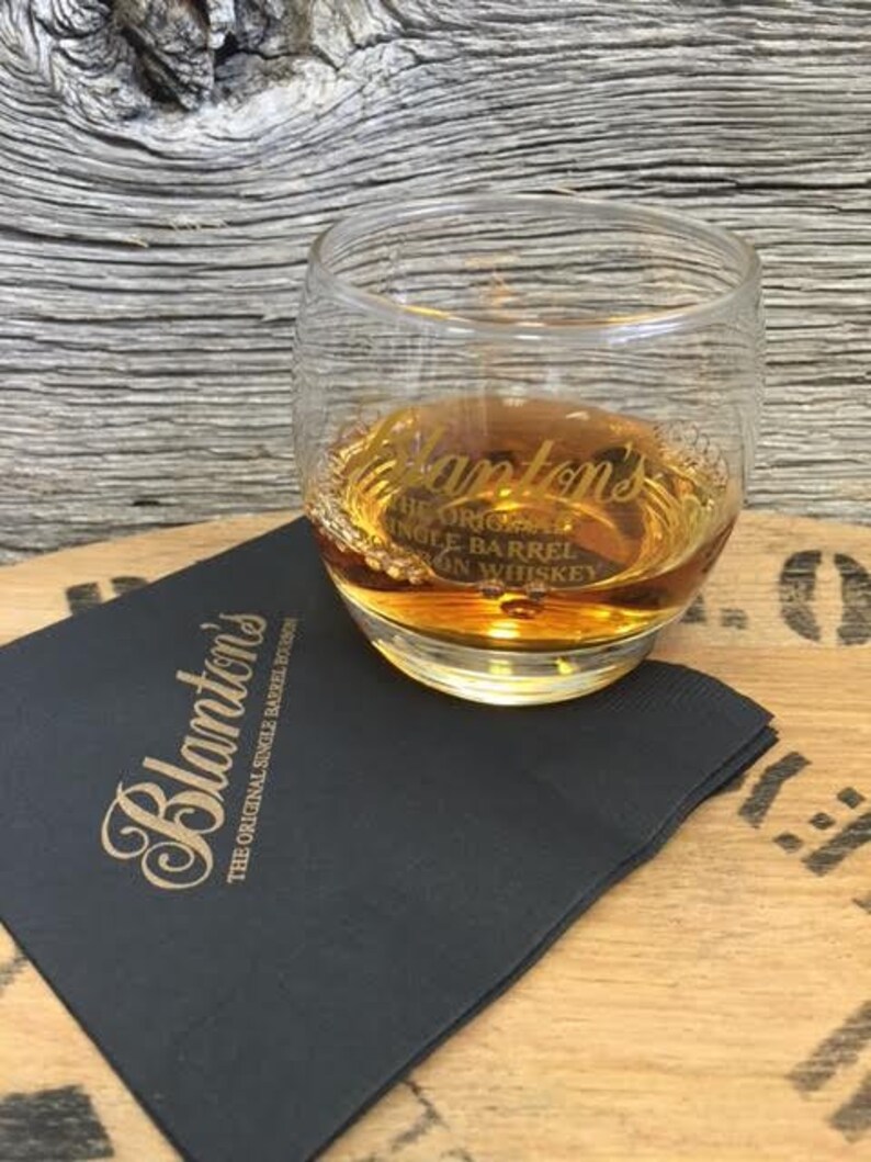 Blanton's Bourbon Cocktail Napkins Etsy