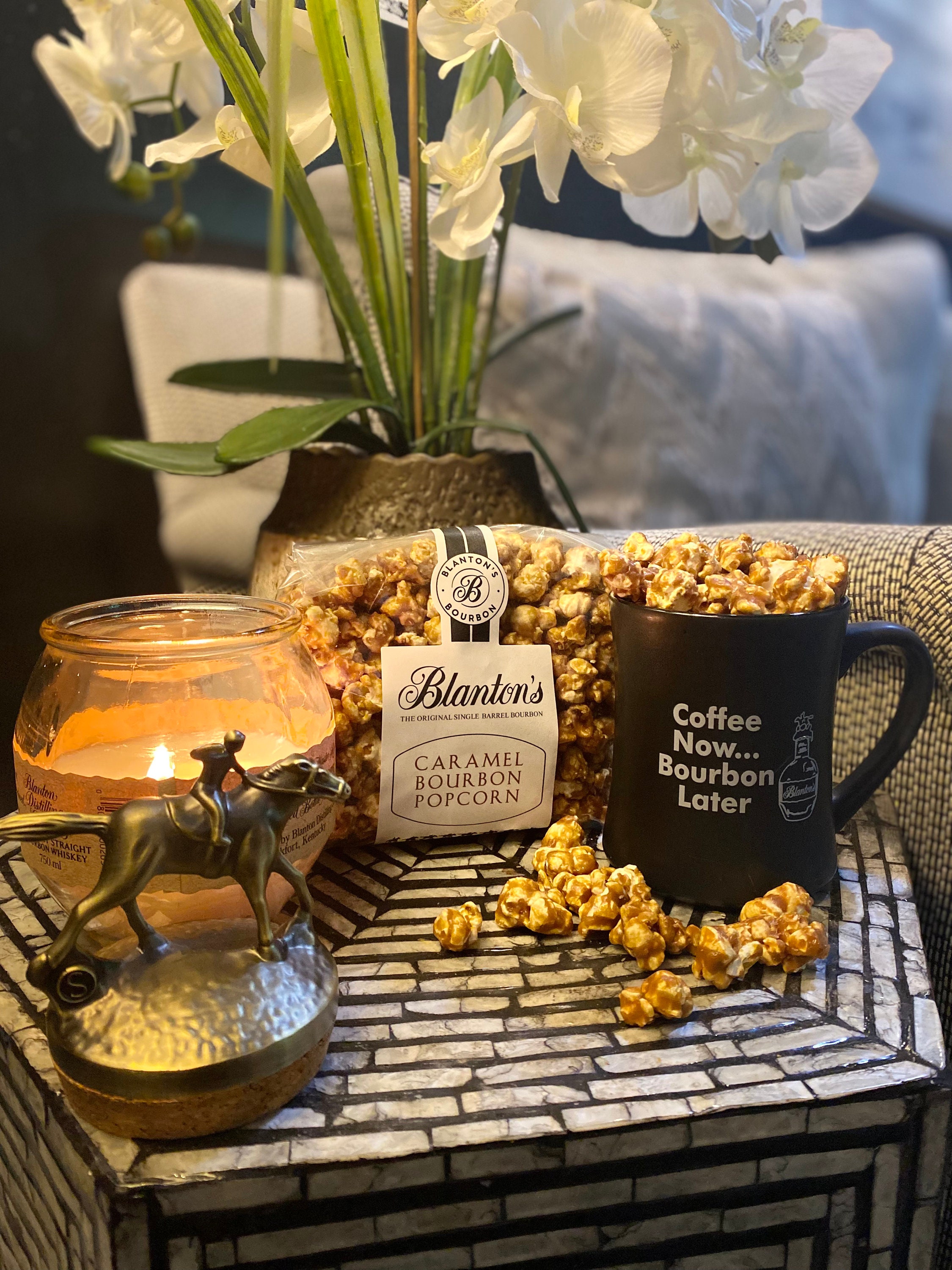 Blanton's Caramel Bourbon Popcorn - Etsy Blanton's Caramel Bourbon Popcorn - Etsy