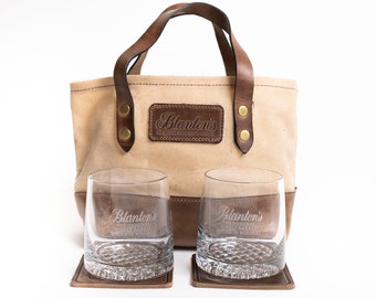 Blanton's Bourbon Tote (includes glasses and coasters)