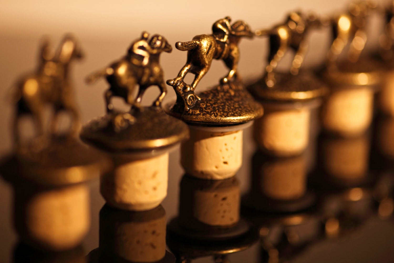 Horse and Jockey Bourbon Bottle Stoppers
