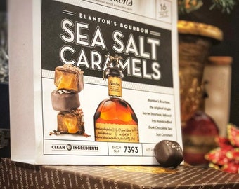 Karmelki z solą morską i gorzką czekoladą Blanton's Bourbon