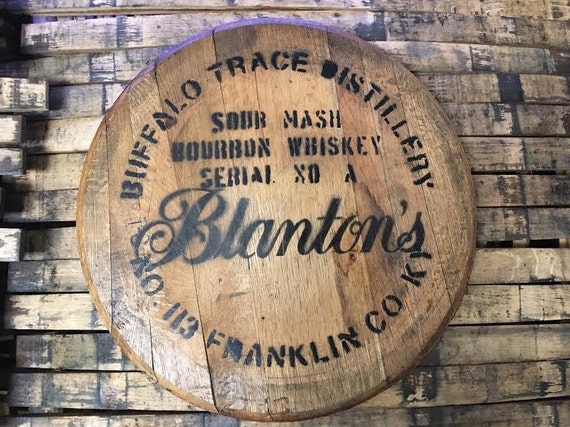 Blanton's Bourbon Barrel Head Etsy