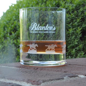 Blanton's Glencairn Etched Gallop Glass