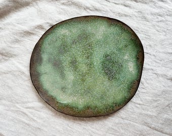 handmade ceramic dinner plate - made in brooklyn ny!