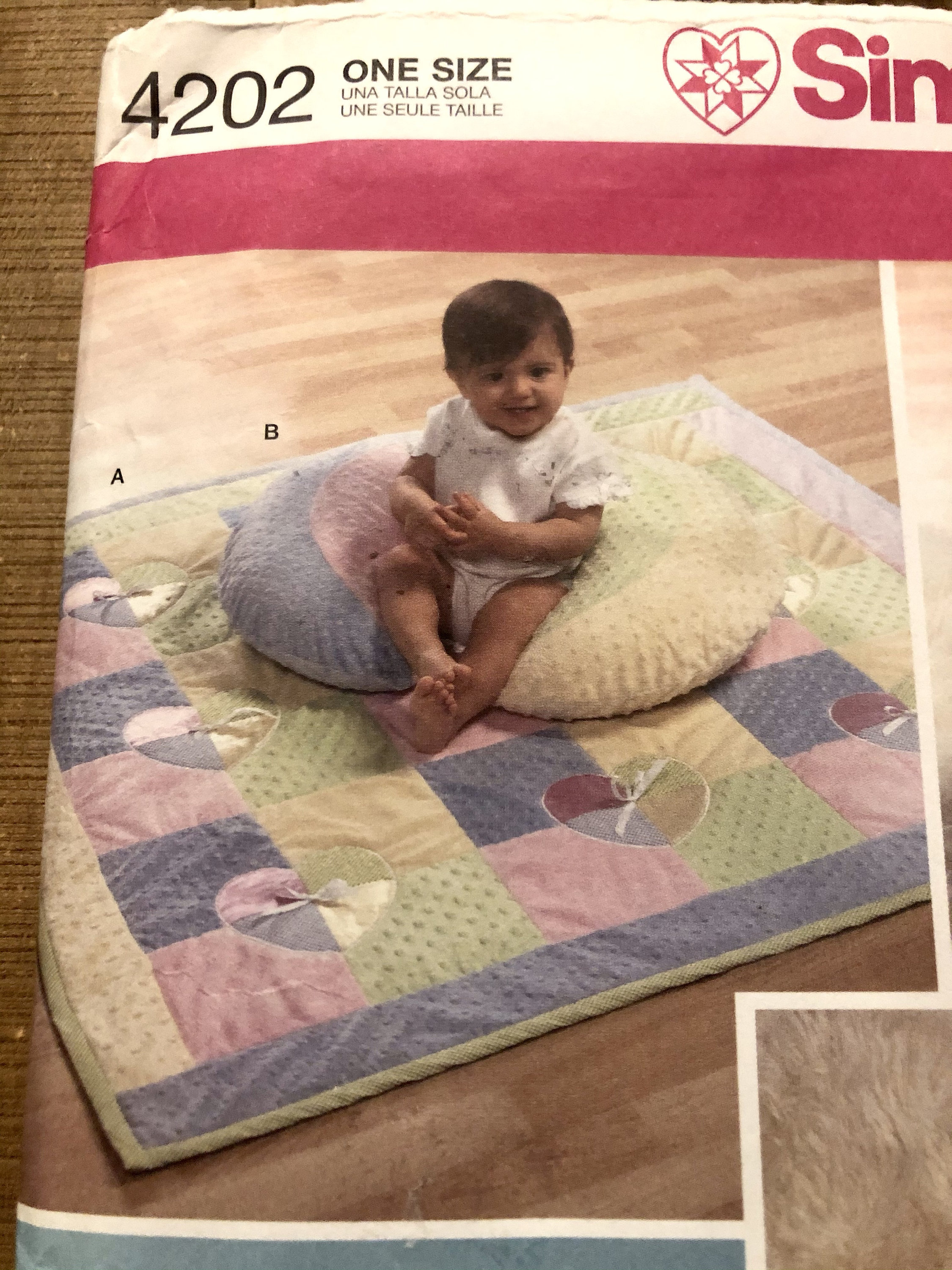 Simplicity 4202 Sewing Pattern Baby Quilt Baby Pillow Cover Etsy
