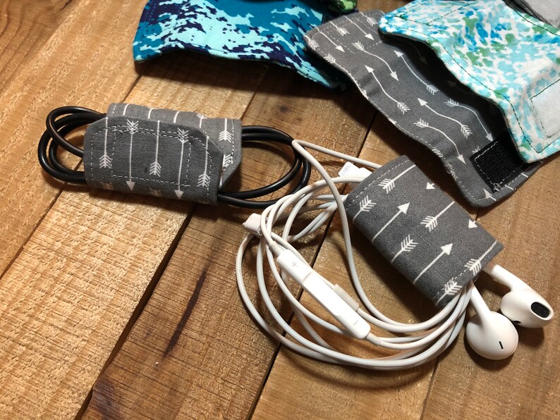 Fabric Cord Keeper phone cord organizer cord wrap travel Etsy
