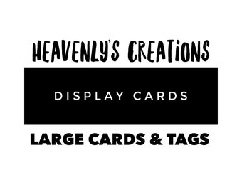 Large Cards & Tags