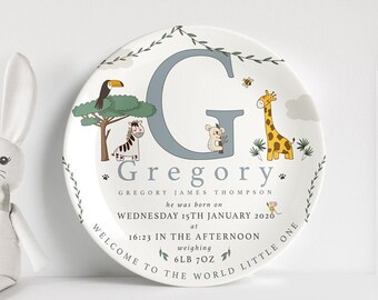 birth plates personalised