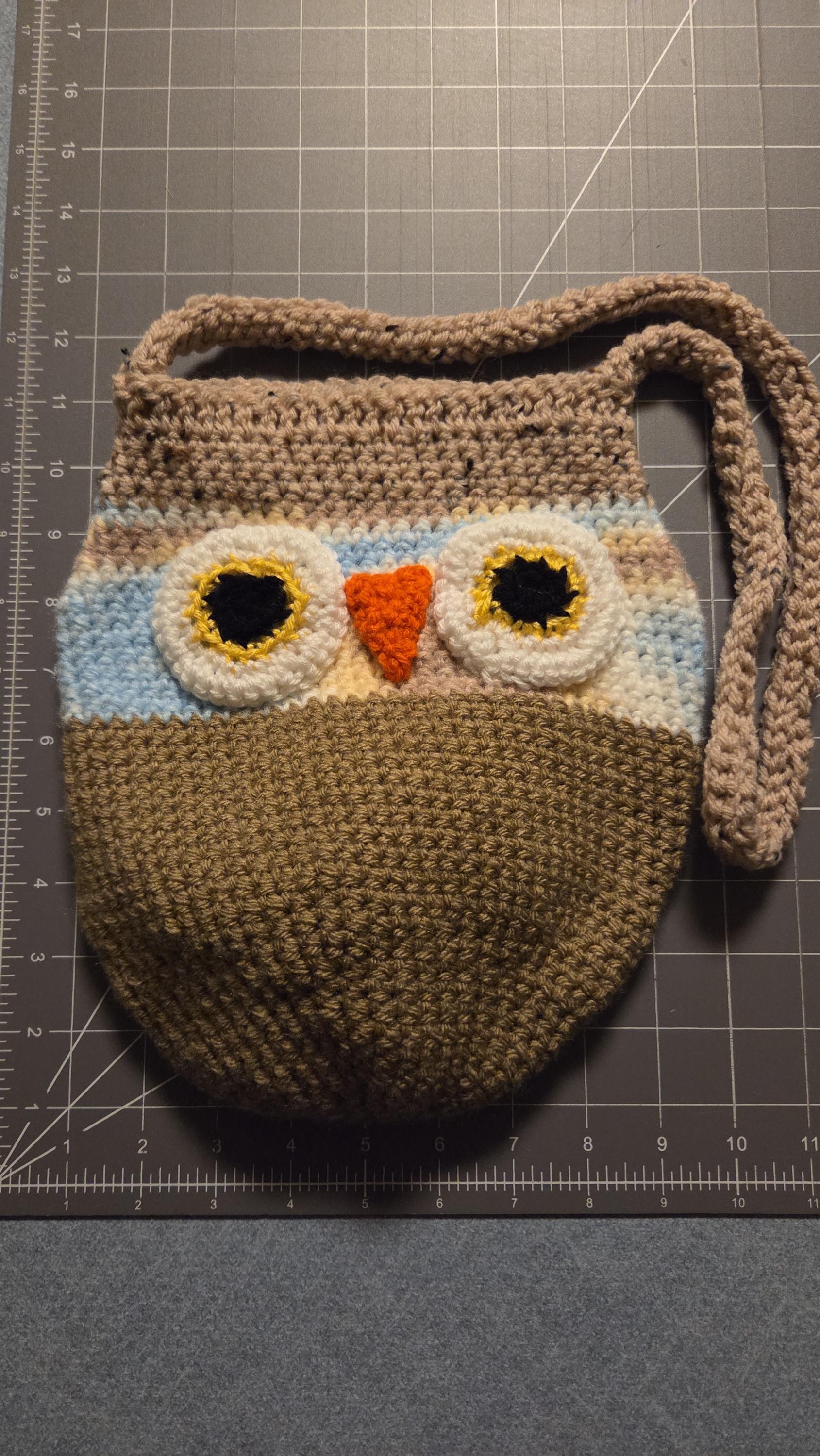 Crocheted Owl Bag