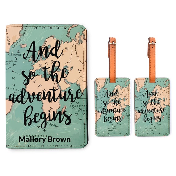 matching passport cover and luggage tag
