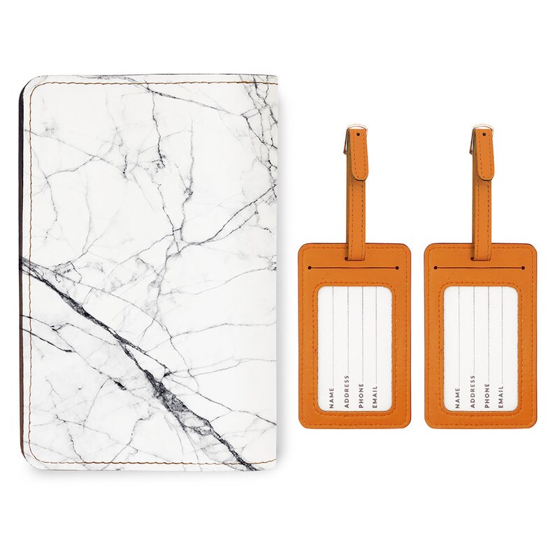 Wedding Gift Adventures are Forever Travel Gifts Personalized Passport Holder 2 Luggage Tag Matching Set Customized Passport Cover