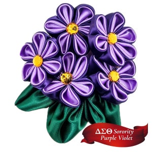 Delta Sigma Theta Sorority Violet Sorority Flower | Purple Flower Corsage