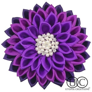 Purple Violet | DST Inspired Purple Flower Brooch | Vivica Flower Corsage