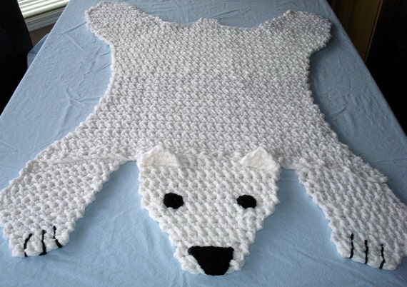 ENVIO GRATUITO Alfombra de oso polar blanco croché alfombra Oso Polar Alfombra Buy Oso Polar Alfombra Product on