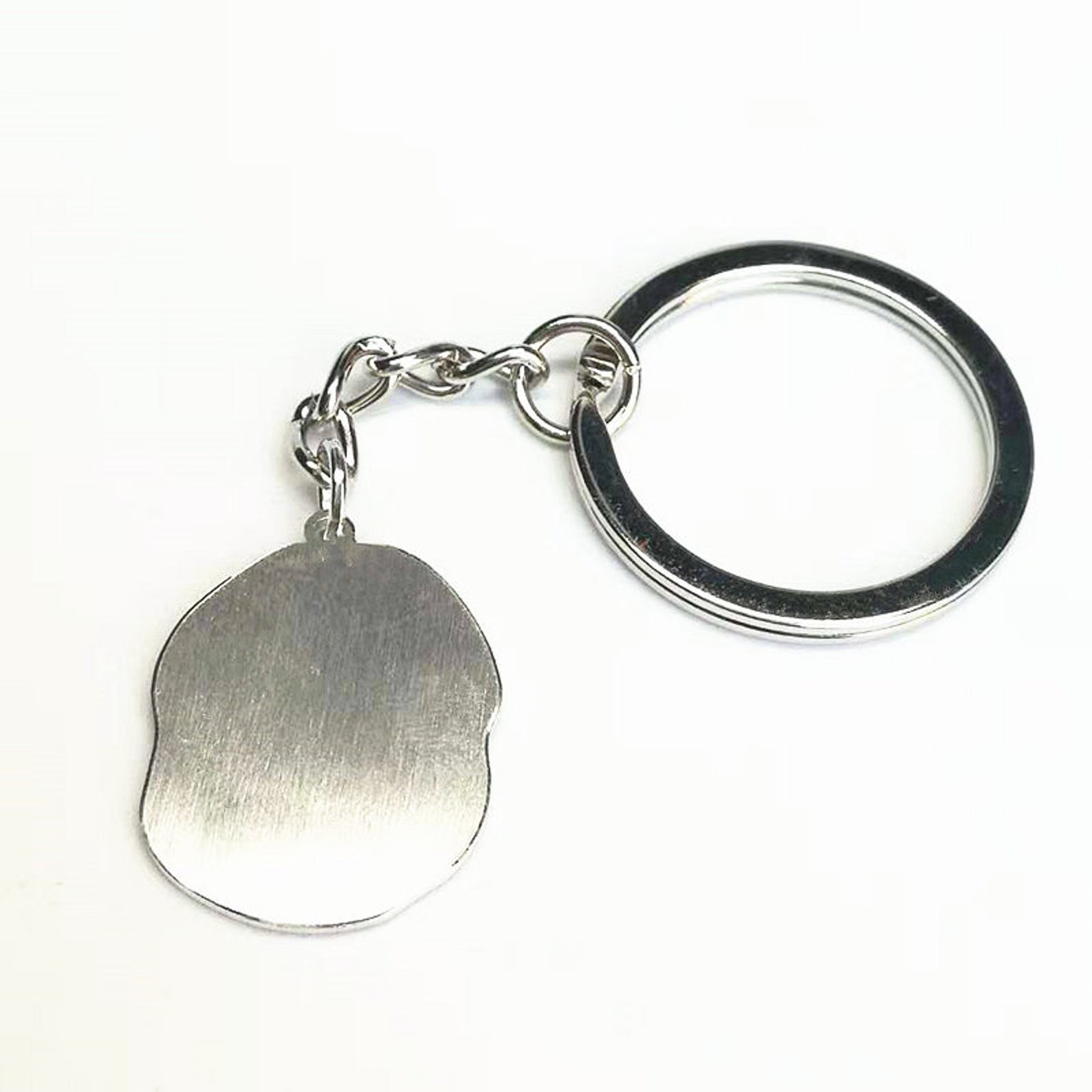 Dog Photo Key Chaincustom Pet Picture Keepsake Key Ring Etsy