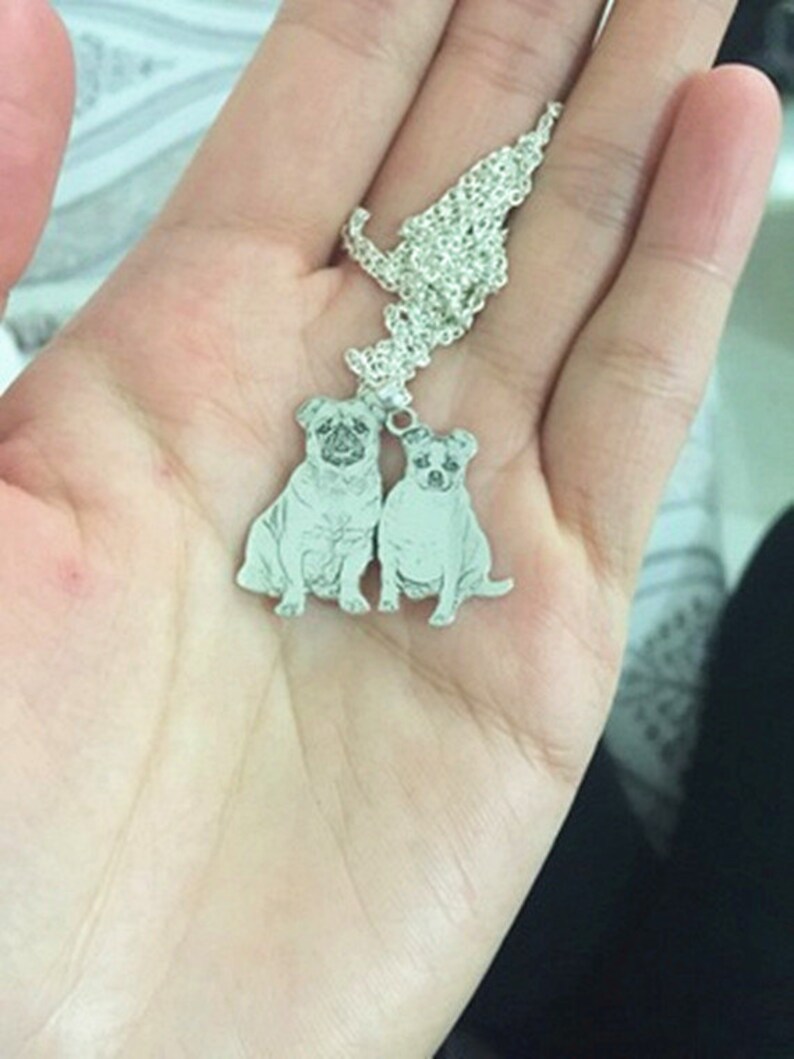 Personalized Photo Pendants Custom Necklace Loved One Gift for pet Family Member